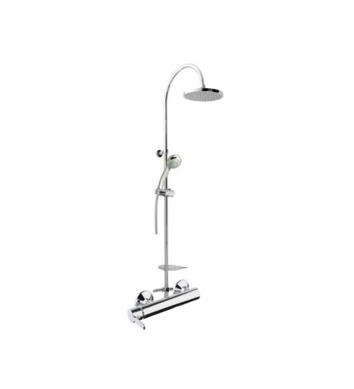 FIORE Shower faucet with column, Φ200 spiral bell and Katana tel